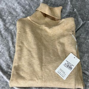 Tan Warm Turtle Neck, One Size